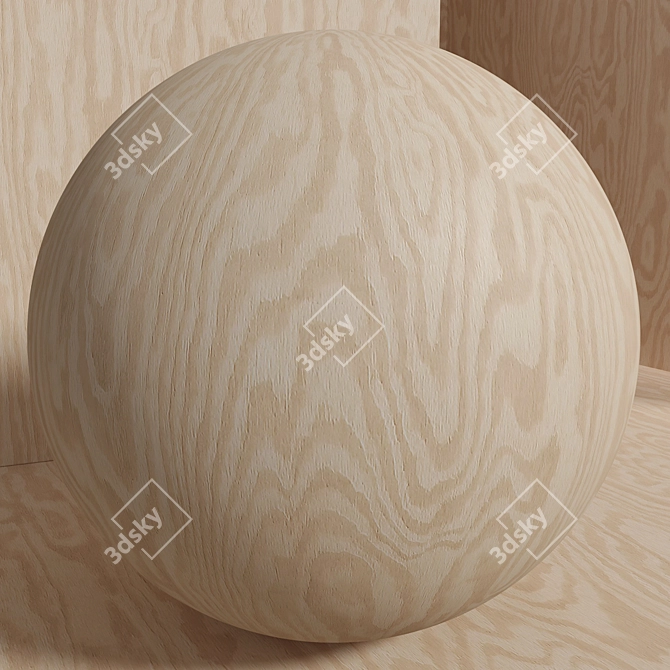 Seamless Wood Plywood Texture Pack 3D model image 3