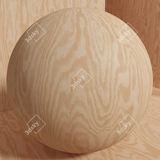 Seamless Wood Plywood Texture Pack 3D model image 7