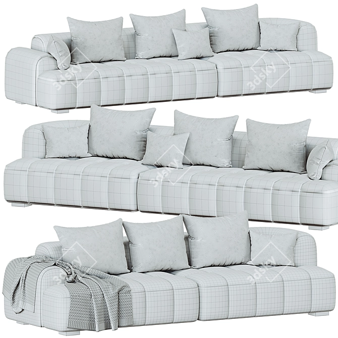 Modern Modular Jaden Sofa Set 3D model image 4