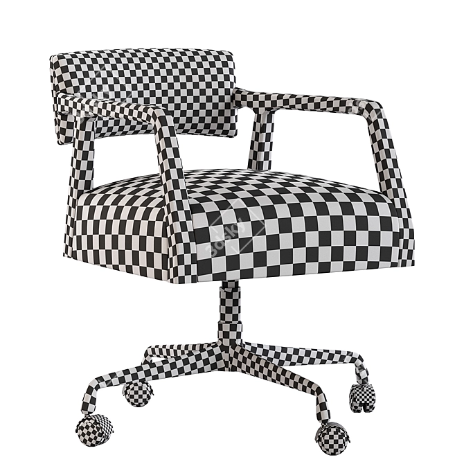 Elegant Tyler Desk Chair 3D model image 5