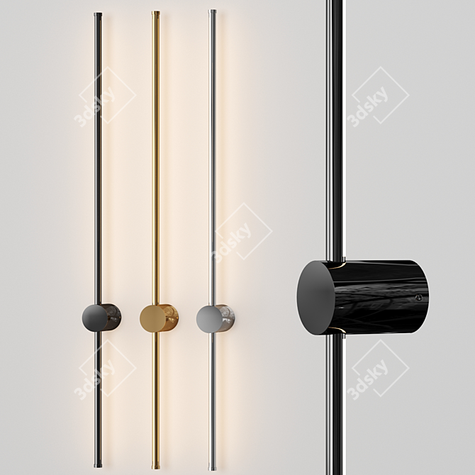 KEMMA GLOSS LED Wall Light 3D model image 1