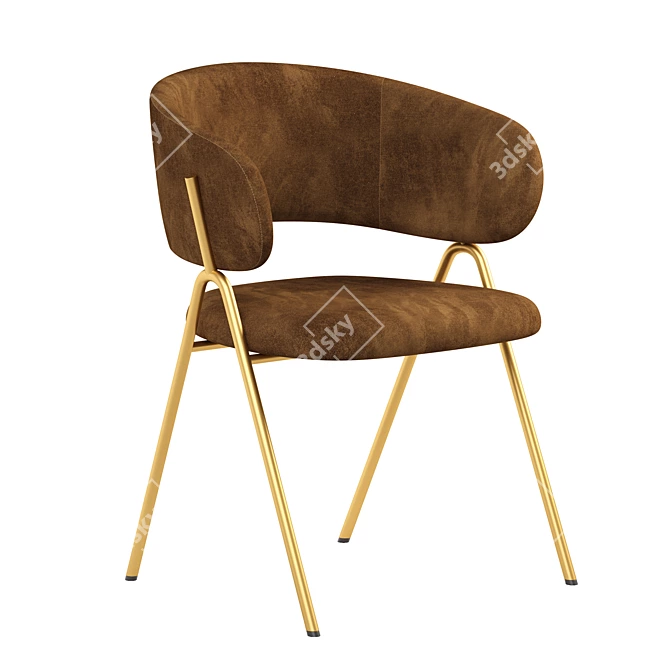 Quinti Sedute KEIRA Modern Chair 3D model image 1
