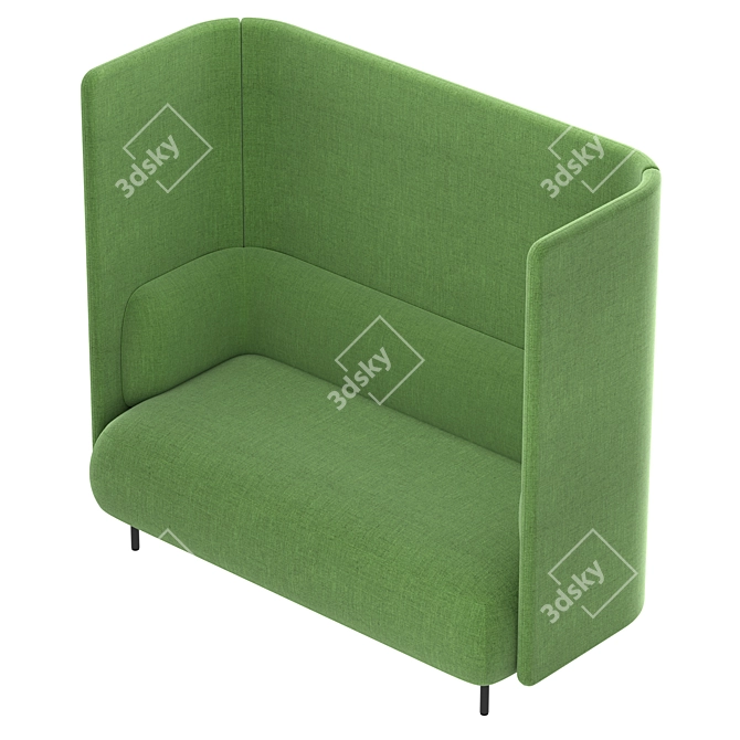 Elegant Office Sofa by Pedrali 3D model image 2