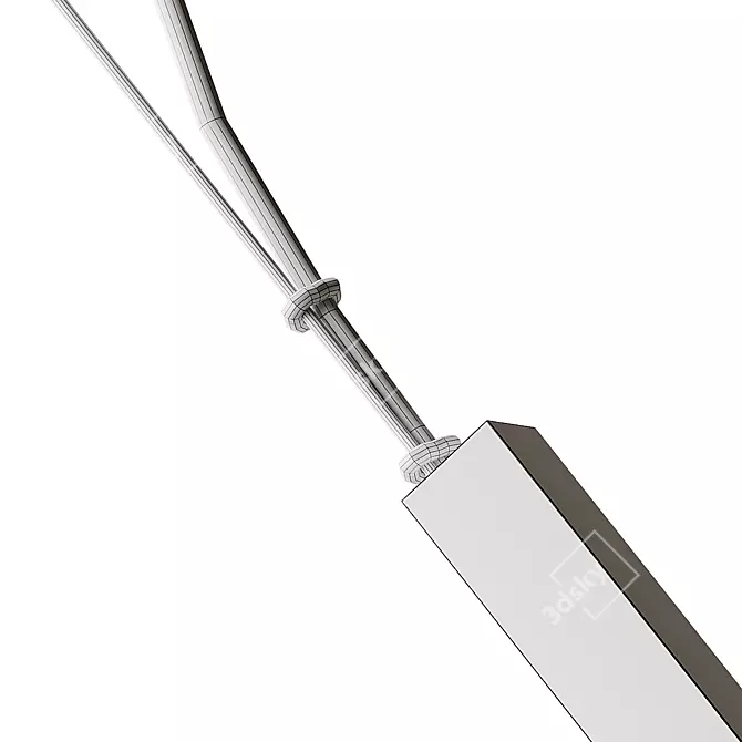  Sleek Aluminium Pendant Lamp 3D model image 5