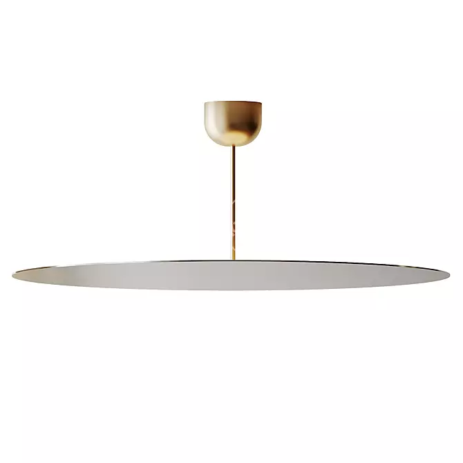 Modern Steel Pendant Lamp LUCEPLAN 3D model image 2