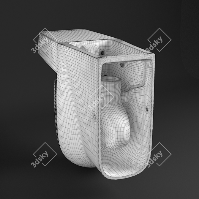 Infinity Rimless WC, 3D Download 3D model image 5