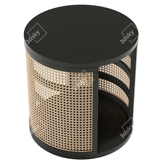  Modern UV Unwrapped Side Table 3D model image 5