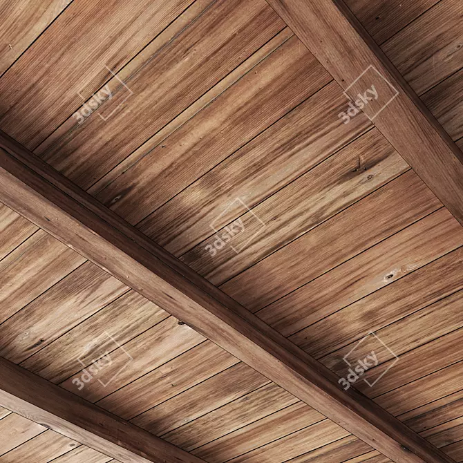 Polygon Beam Decor Model Set 3D model image 1