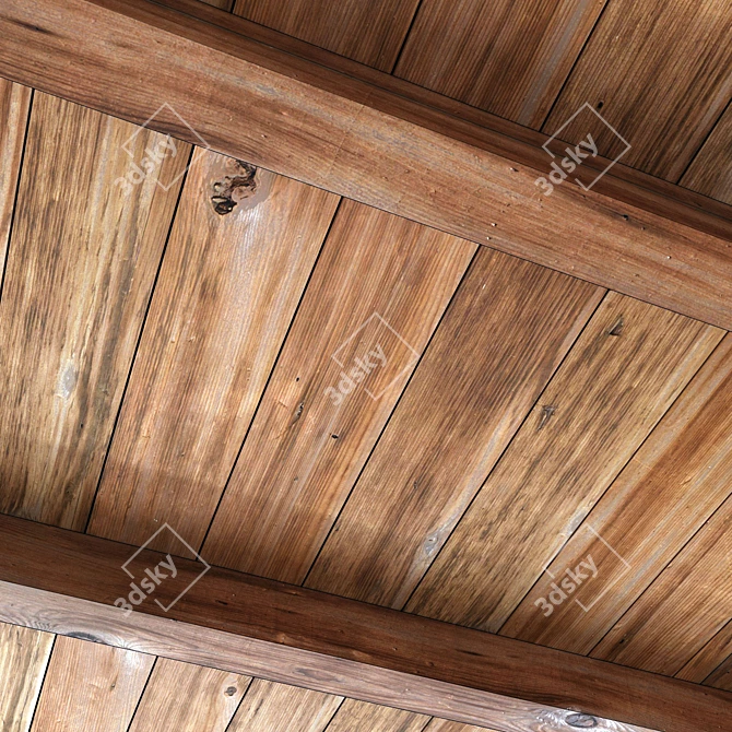 Polygon Beam Decor Model Set 3D model image 2