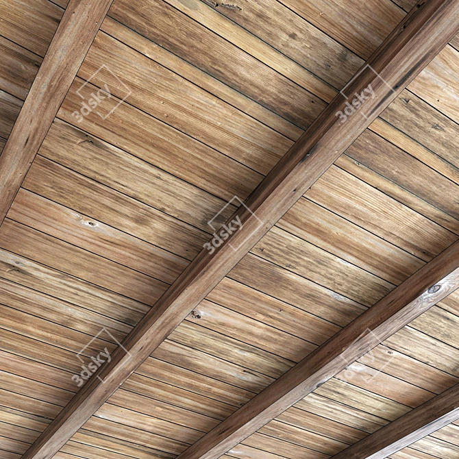 Polygon Beam Decor Model Set 3D model image 3