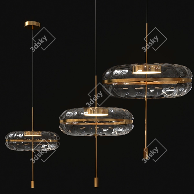 Elegant Dona Design Lamps 3D model image 2