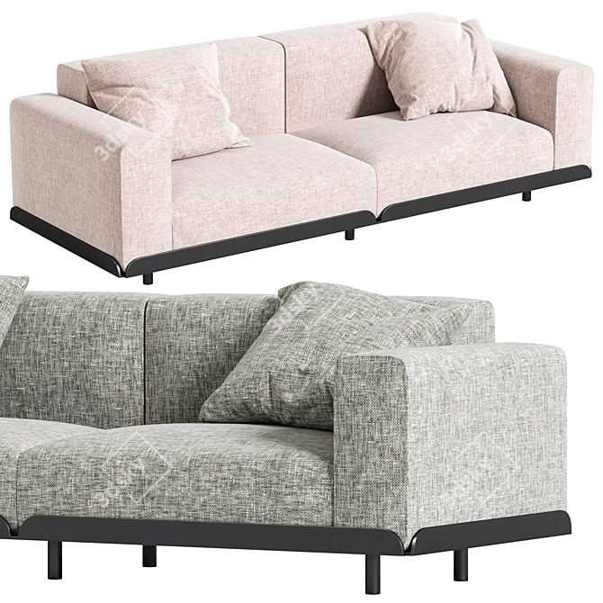  Modern Arflex Claudine L Sofa 3D model image 1