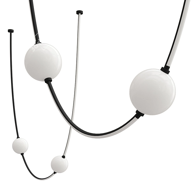 Elegant lampatron DELIGHT Chandelier 3D model image 3