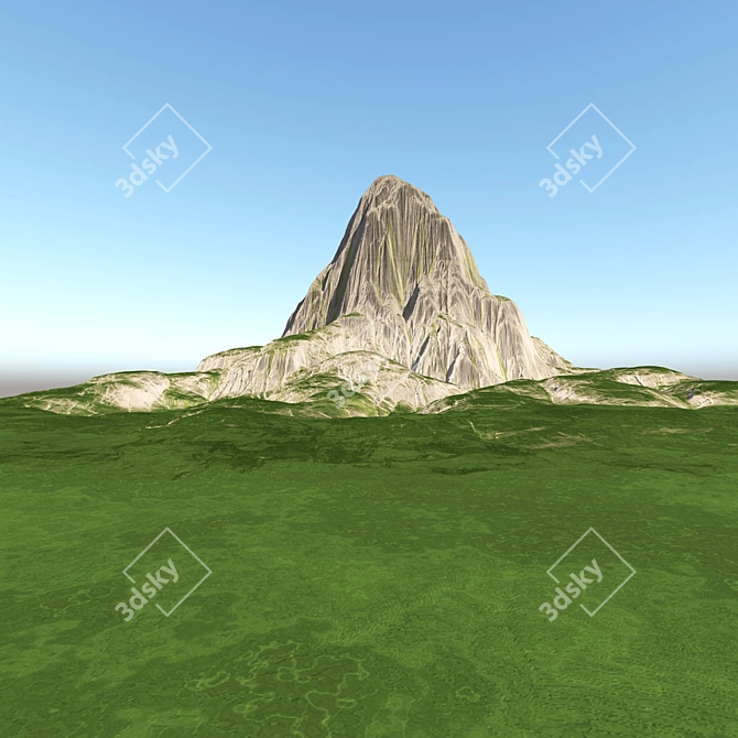 Realistic Mountain Rocky Peak Model 3D model image 4