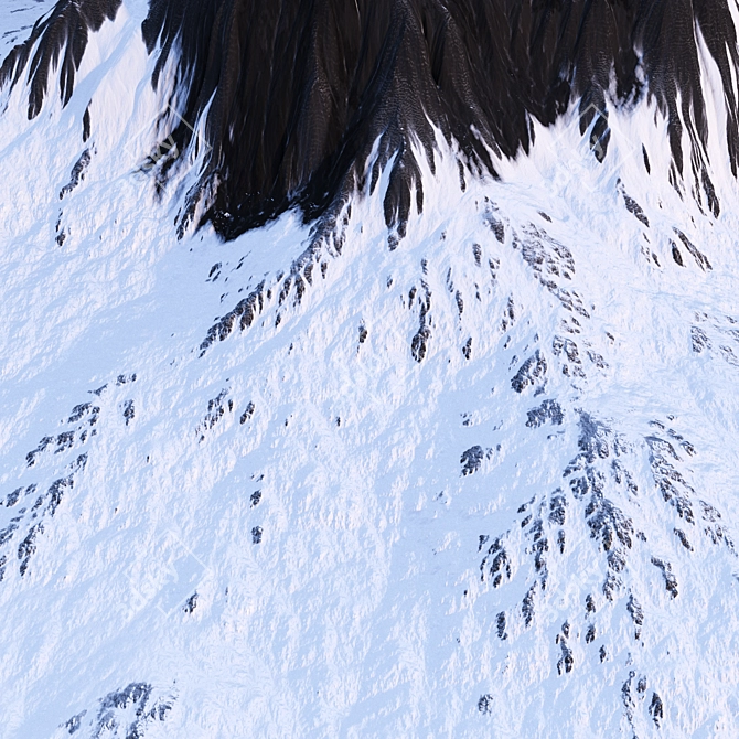 Snowy Mountain Model 3D model image 4