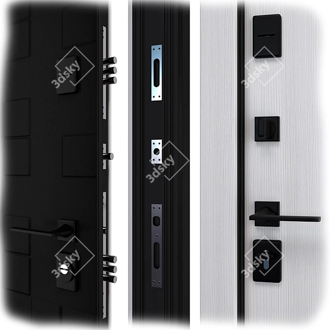 Ontario Steel Entry Door Bundle 3D model image 2