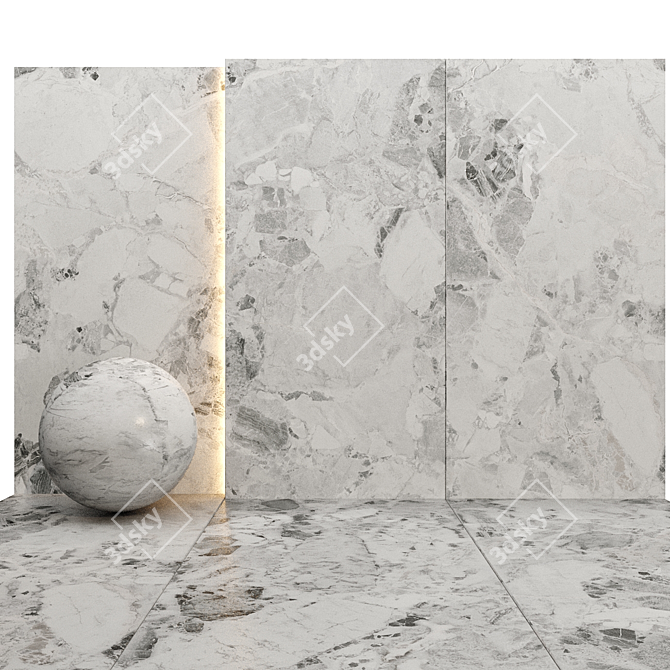 Luxury Marble Texture Set 017 3D model image 4