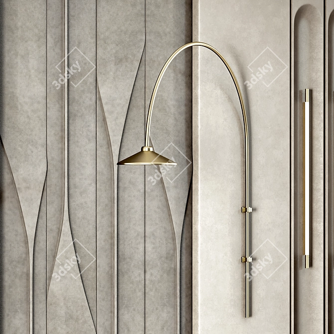 Luxury 3D Wall Art Decor 3D model image 2