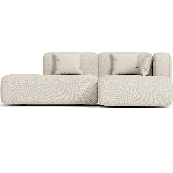 Modular Chaiselounge Sofa by Makenordic 3D model image 3