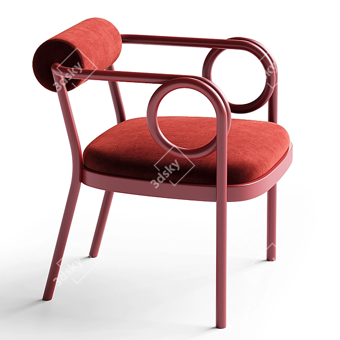 Wiener GTV Loop Easy Chair 3D model image 2