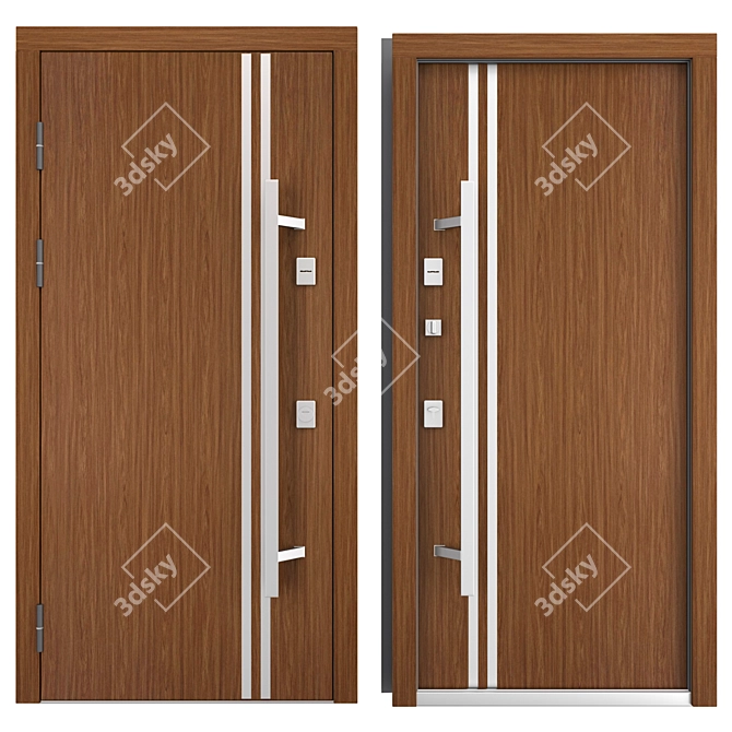 Aluminum Entry Door Nova_011 (WISNIOWSKI) 3D model image 3