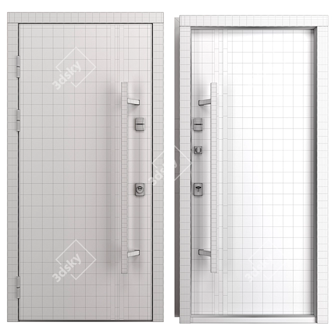 Aluminum Entry Door Nova_011 (WISNIOWSKI) 3D model image 4