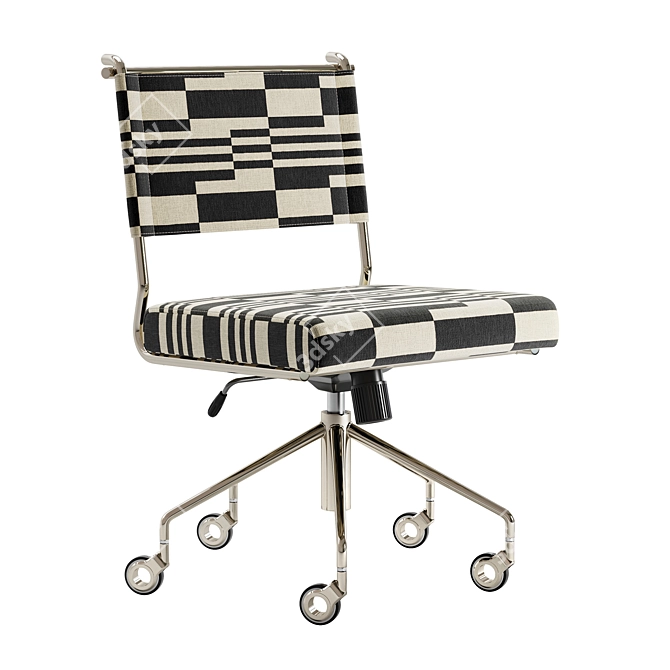 Modern Upholstered Office Chair 3D model image 1
