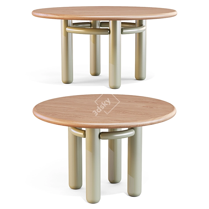 KAI Dining Table: Elegant Craftsmanship 3D model image 3