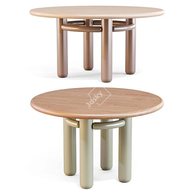 KAI Dining Table: Elegant Craftsmanship 3D model image 8