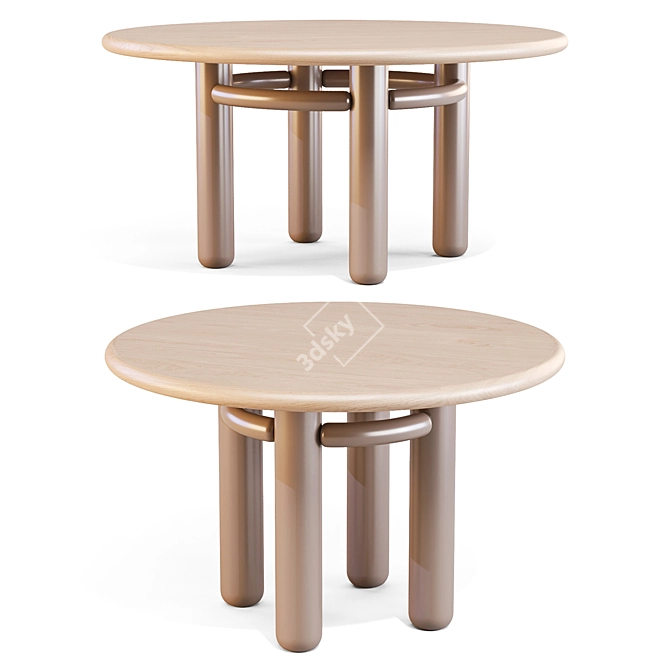 KAI Dining Table: Elegant Craftsmanship 3D model image 9