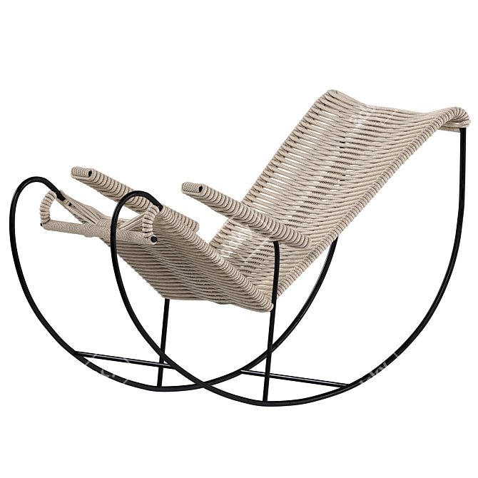 Acapulco Rocker Outdoor Lounge Chair 3D model image 5