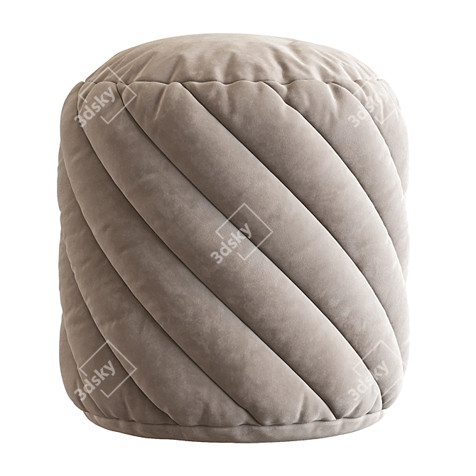 Modern Pouf N_22 Furniture Design 3D model image 2