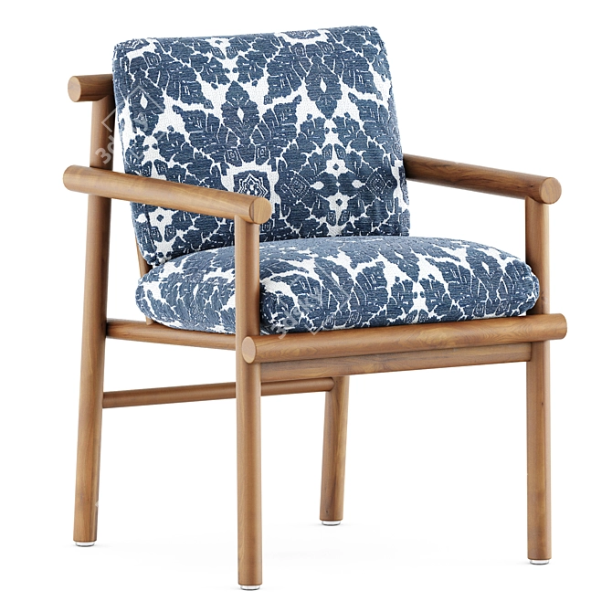 Ayana Chair: Contemporary Comfort by Bebitalia 3D model image 3