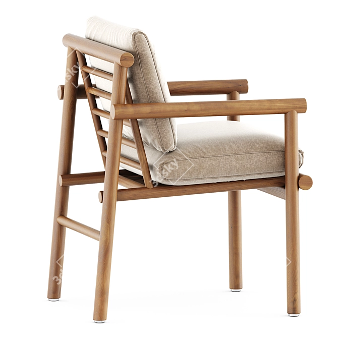 Ayana Chair: Contemporary Comfort by Bebitalia 3D model image 5