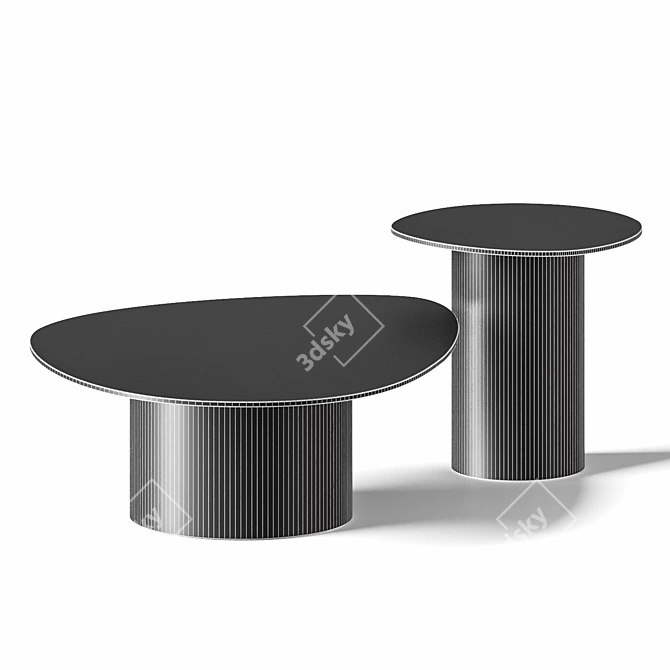 Modern Calligaris Mushroom Coffee Tables 3D model image 4