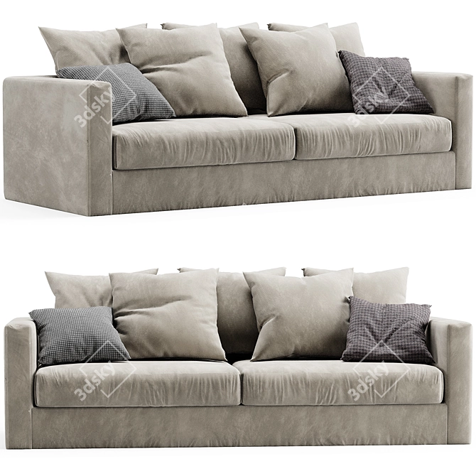 Modern 3D Sofa Model 2015 3D model image 1