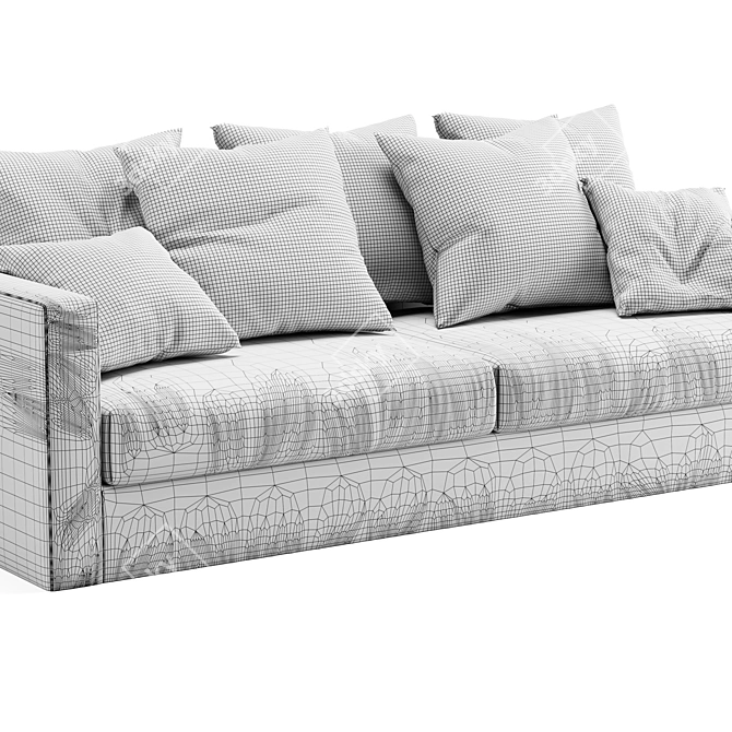 Modern 3D Sofa Model 2015 3D model image 4