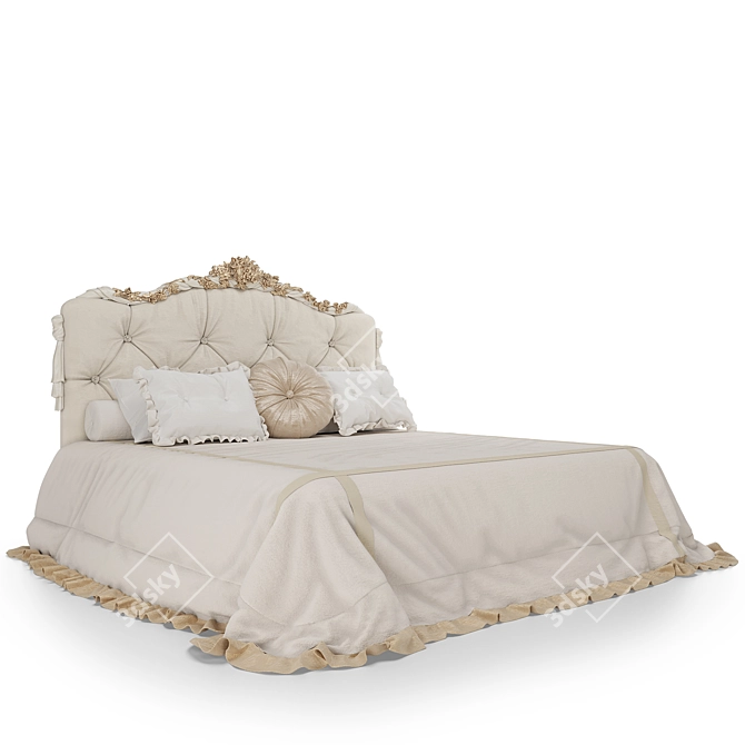 Handmade Madlen Bed by Romano Home 3D model image 2