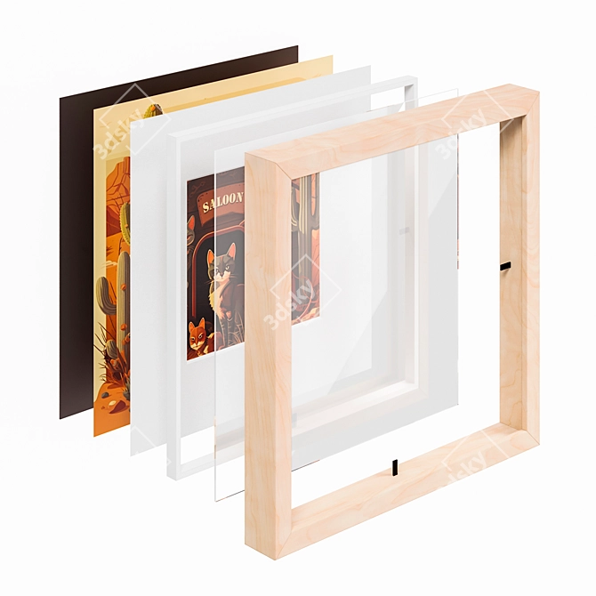 IKEA HOVSTA - Photo Frames 3D model image 5