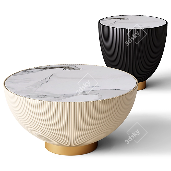 Frode Nesting Side Table 3D model image 1