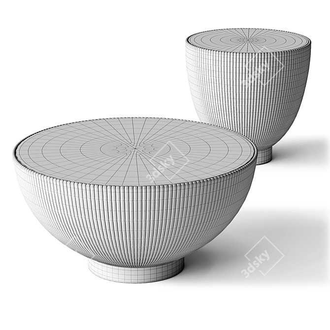 Frode Nesting Side Table 3D model image 3