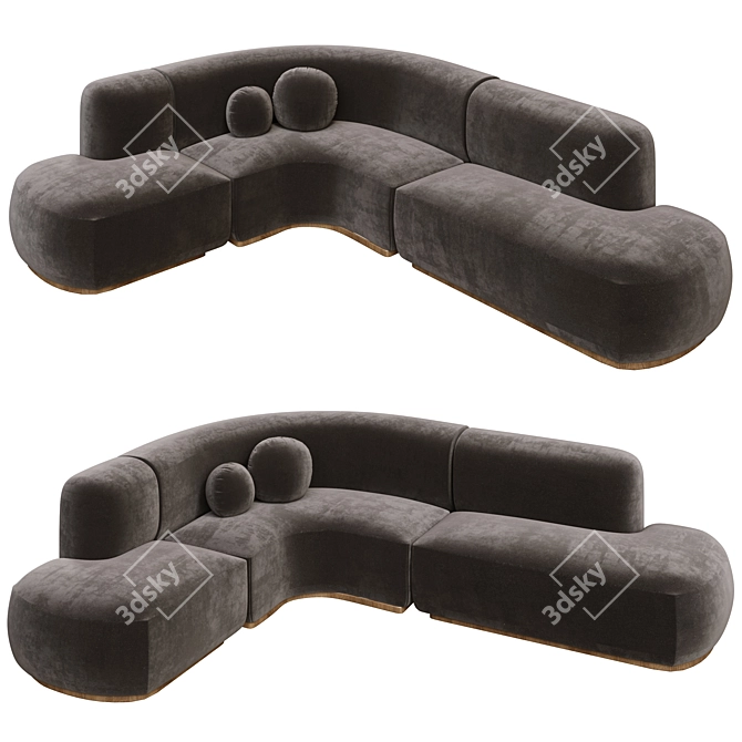 Bjorn Collection Corona Sofa 3D model image 2