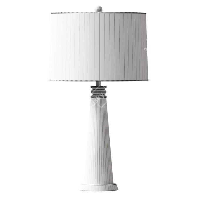 Tapered Table Lamp - Sleek Design 3D model image 2