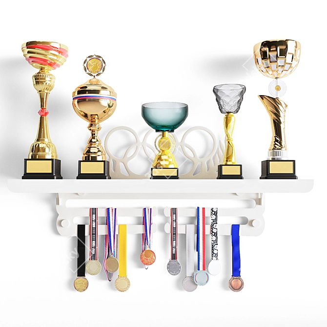 Sports Trophies and Cups TurboSmooth 3D model image 1