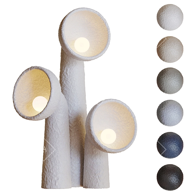 Sleek Yakusha Floor Lamp 3D model image 1