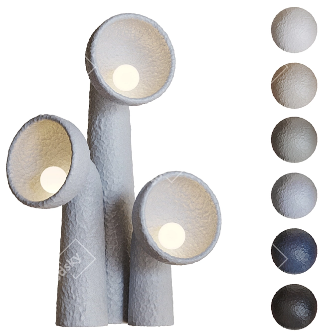 Sleek Yakusha Floor Lamp 3D model image 4