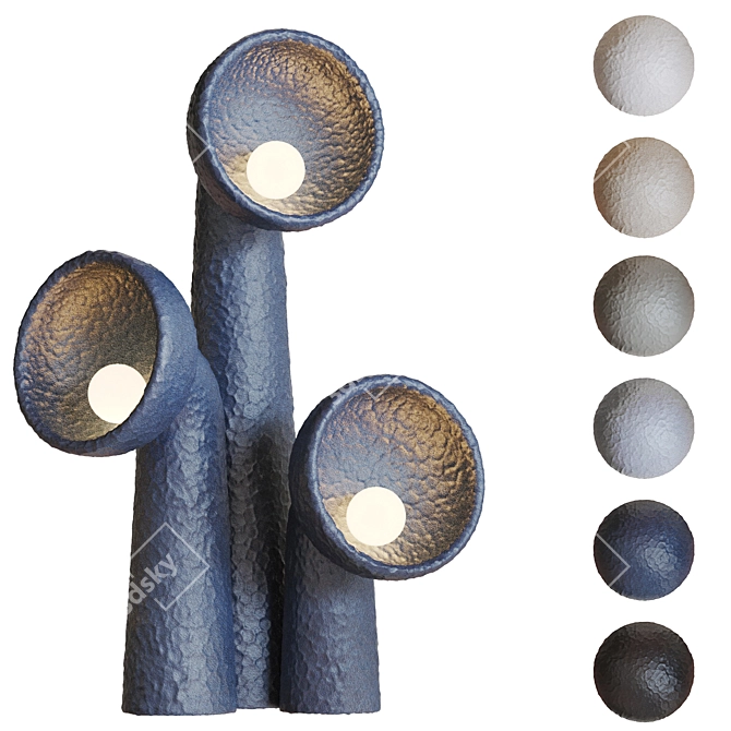 Sleek Yakusha Floor Lamp 3D model image 5