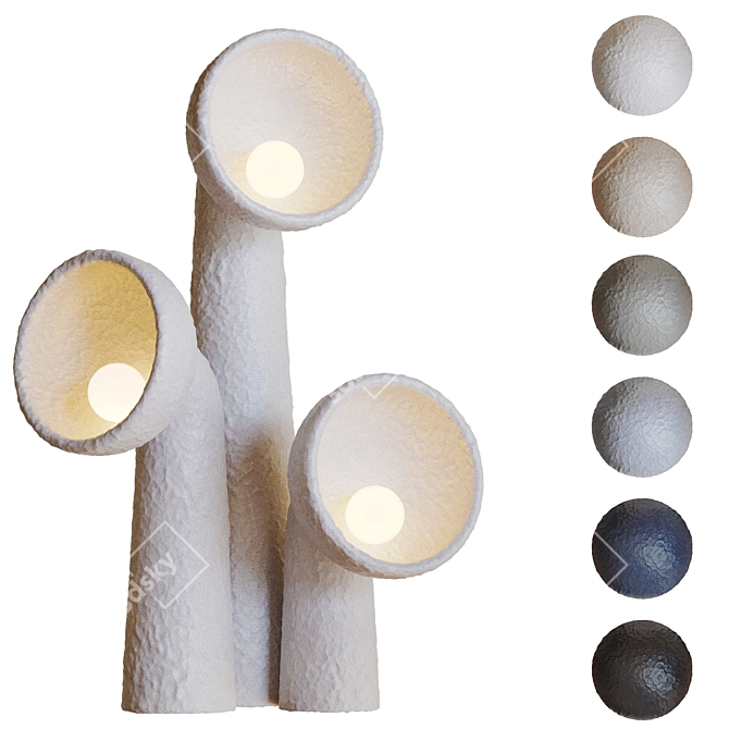 Sleek Yakusha Floor Lamp 3D model image 8