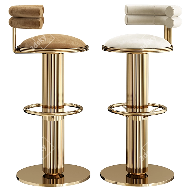 Modern Bar Chair Mulligan-I 3D model image 3