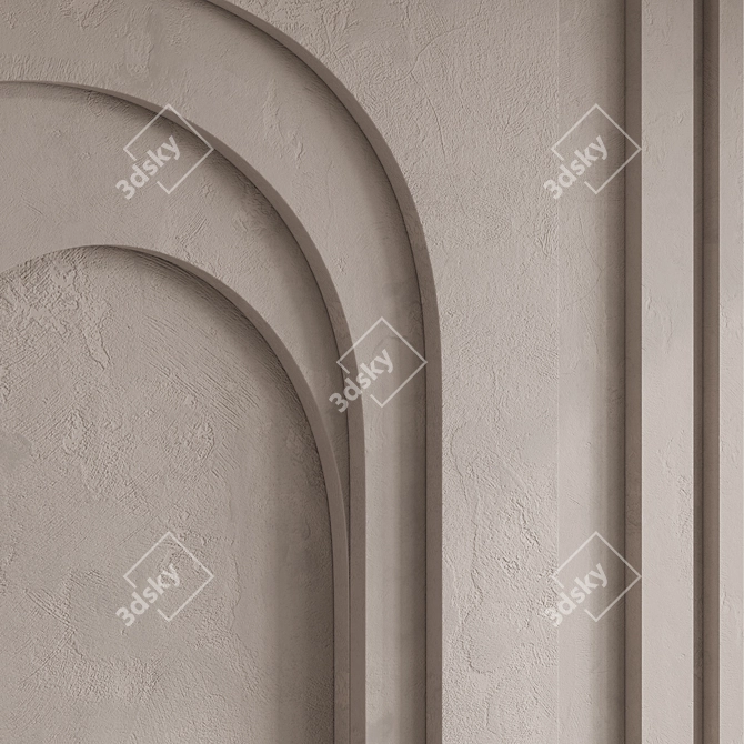  Arc Wall Panel Design Bundle 3D model image 2